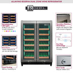 Allavino VSW3634FD-2S 36-Bottle Dual Zone Wine Refrigerator