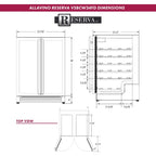 Allavino VSW3634FD-2S 36-Bottle Dual Zone Wine Refrigerator
