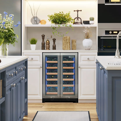 Allavino Reserva 36-Bottle Dual Zone Wine Refrigerator with French Doors VSW3634FD-2S