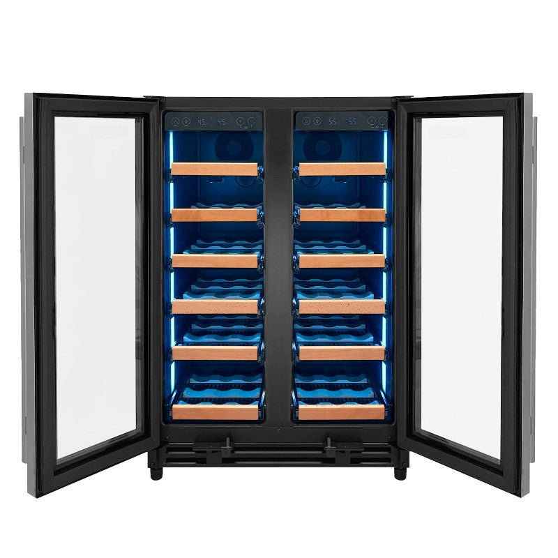 Allavino Reserva 36-Bottle Dual Zone Wine Refrigerator with French Doors VSW3634FD-2S