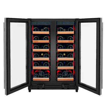 Allavino Reserva 36-Bottle Dual Zone Wine Refrigerator with French Doors VSW3634FD-2S
