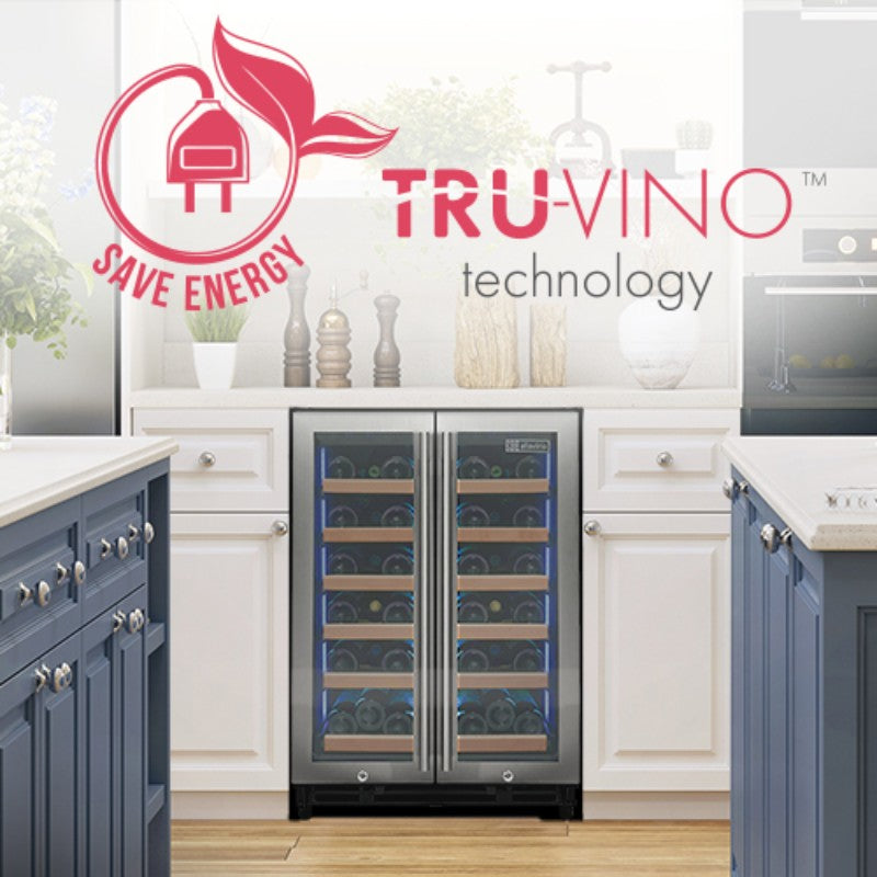 Allavino Reserva 36-Bottle Dual Zone Wine Refrigerator with French Doors VSW3634FD-2S