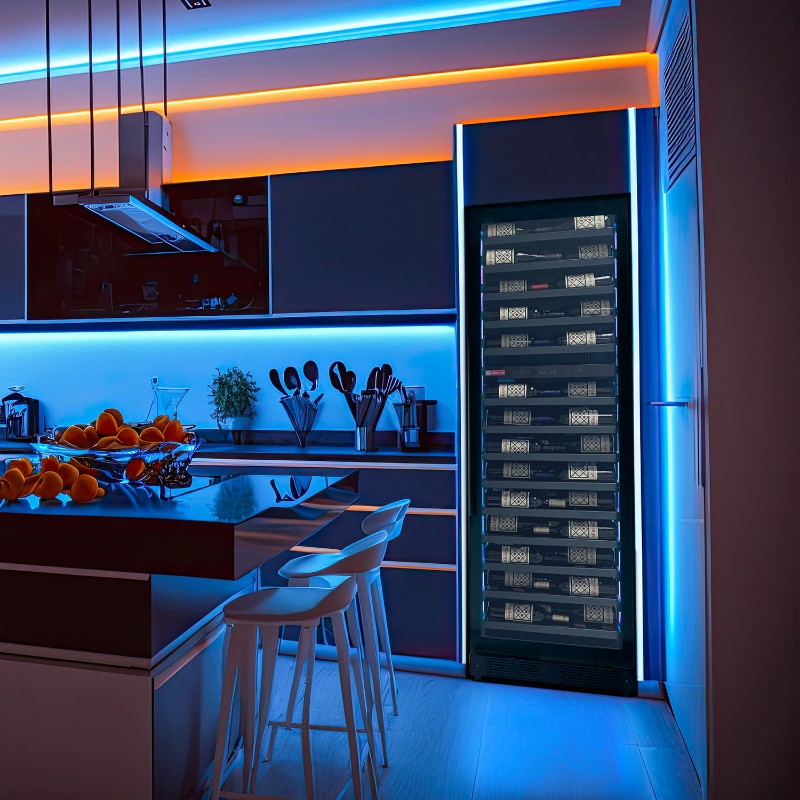 Allavino Reserva 67-Bottle Dual Zone Shallow Wine Cooler 71" VSW6771D-2BL