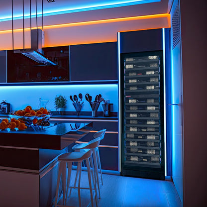 Allavino Reserva 67-Bottle Dual Zone Shallow Wine Cooler 71" VSW6771D-2BL