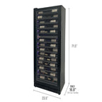 Allavino VSW6771D-2BL-WD 67-Bottle Dual Zone Wine Refrigerator