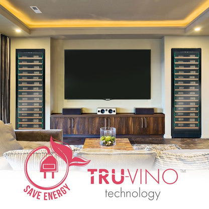 Allavino Reserva 67-Bottle Dual Zone Shallow Wine Cooler 71" VSW6771D-2BL