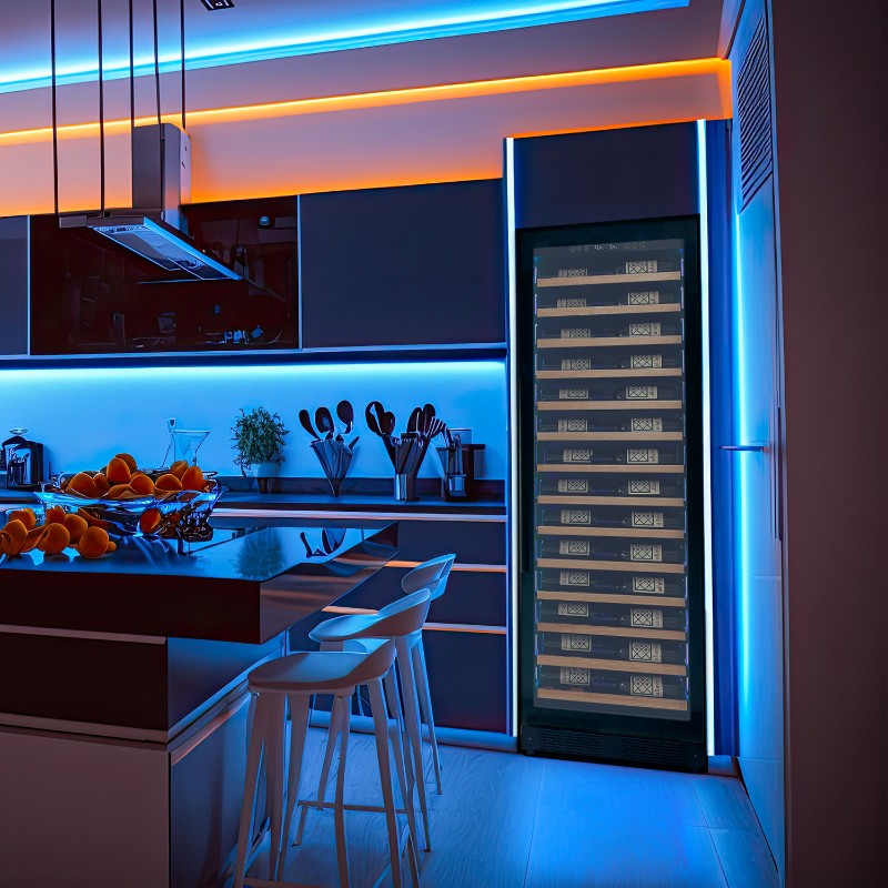 Allavino Wine Cooler 67 Bottle Single Zone Shallow Black Console VSW6771S-1BL