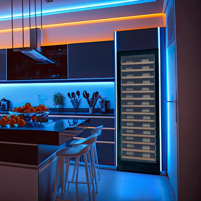 Allavino Wine Cooler 67 Bottle Single Zone Shallow Black Console VSW6771S-1BL