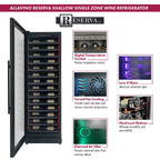 Allavino VSW6771S-1BL-WD 67-Bottle Single Zone Wine Refrigerator