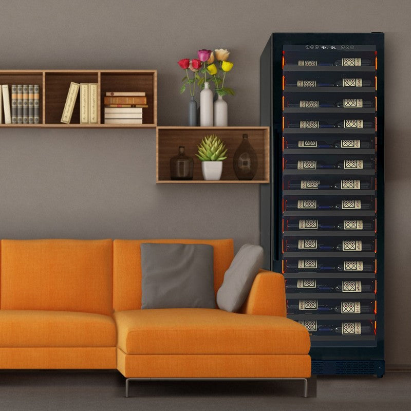 Allavino Wine Cooler 67 Bottle Single Zone Shallow Black Console VSW6771S-1BL