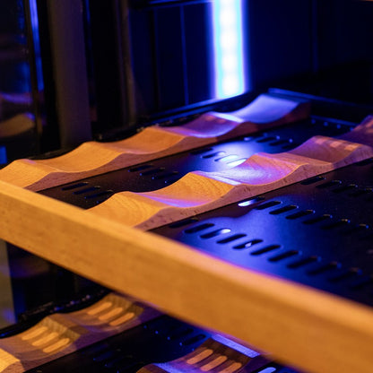 Allavino Wine Cooler 67 Bottle Single Zone Shallow Black Console VSW6771S-1BL