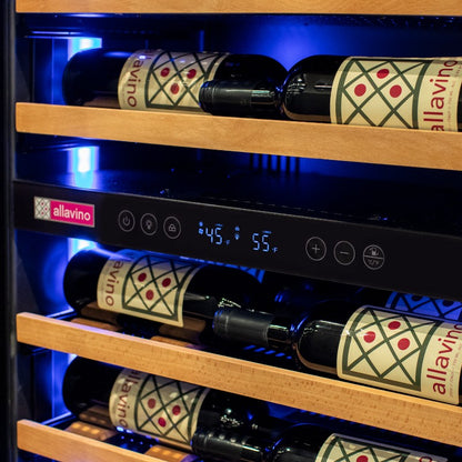 Allavino Wine Cooler 67 Bottle Single Zone Shallow Black Console VSW6771S-1BL
