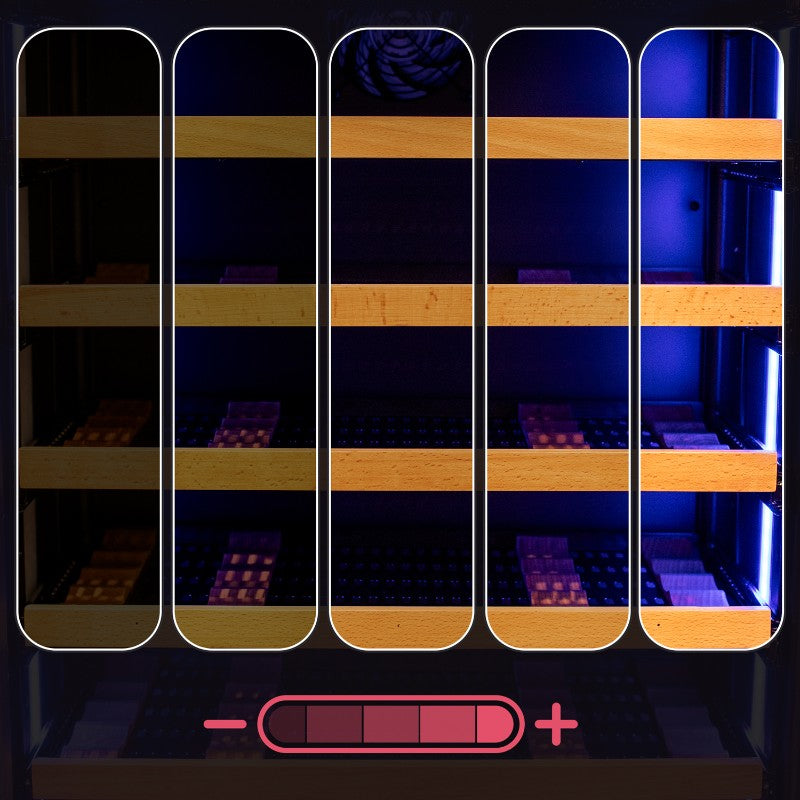 Allavino Wine Cooler 67 Bottle Single Zone Shallow Black Console VSW6771S-1BL