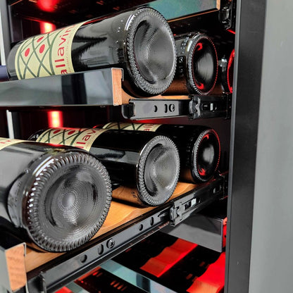 Allavino Wine Cooler 67 Bottle Single Zone Shallow Black Console VSW6771S-1BL