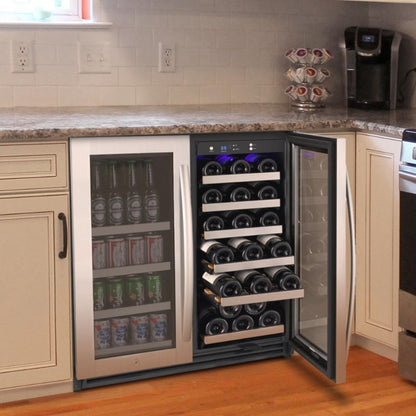 Allavino 30" Dual Zone Wine & Beverage Fridge – 30 Bottle / 88 Can VSWB30-2SF20