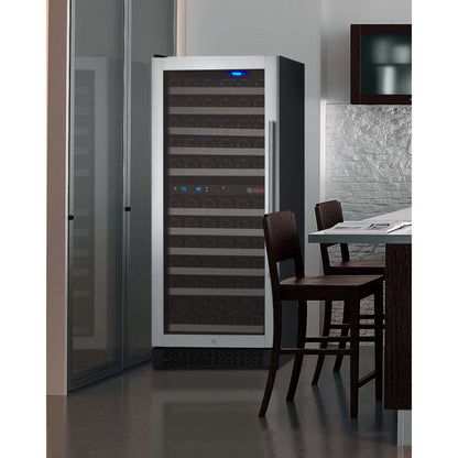 Allavino Wine Refrigerator 121 Bottle Dual Zone Tru-Vino Stainless Steel VSWR121-2SL20