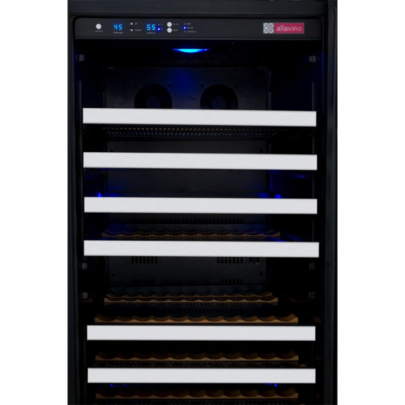 Allavino Wine Refrigerator 24" 128 Bottle Single Zone Tru-Vino – VSWR128-1SL20