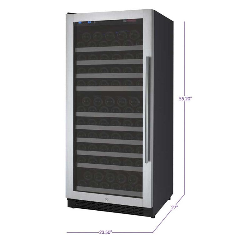 Allavino Wine Refrigerator 24" 128 Bottle Single Zone Tru-Vino – VSWR128-1SL20