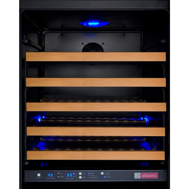 Allavino VSWR172-2BL20 172-Bottle Dual Zone Wine Refrigerator
