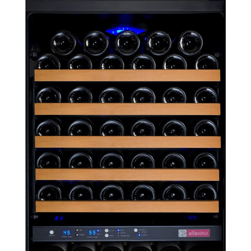 Allavino 24" Wine Refrigerator 172-Bottle Dual Zone Tru-Vino VSWR172-2BL20