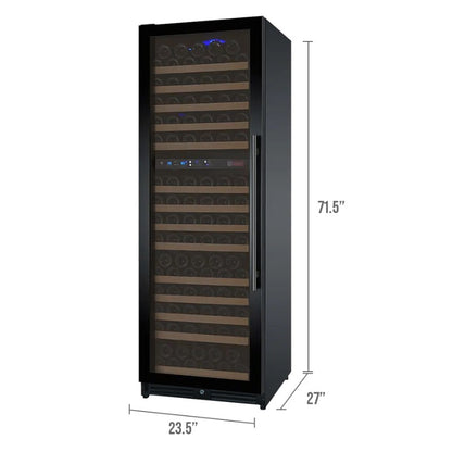 Allavino 24" Wine Refrigerator 172-Bottle Dual Zone Tru-Vino VSWR172-2BL20