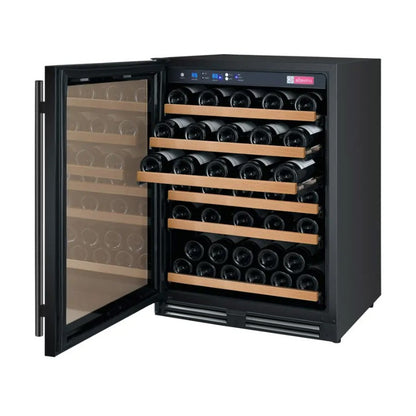 Allavino 56-Bottle Single Zone Built-In Wine Refrigerator FlexCount in Black VSWR56-1BL20