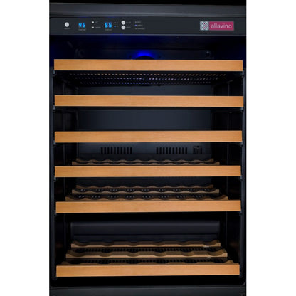 Allavino 56-Bottle Single Zone Built-In Wine Refrigerator FlexCount in Black VSWR56-1BL20