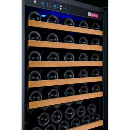Allavino 56-Bottle Single Zone Built-In Wine Refrigerator FlexCount in Black VSWR56-1BL20