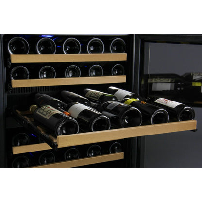 Allavino 56-Bottle Single Zone Built-In Wine Refrigerator FlexCount in Black VSWR56-1BL20