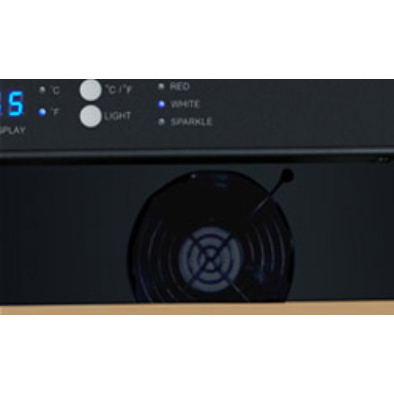 Allavino 56-Bottle Single Zone Built-In Wine Refrigerator FlexCount in Black VSWR56-1BL20