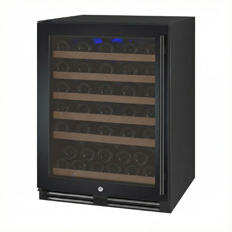 Allavino 56-Bottle Single Zone Built-In Wine Refrigerator FlexCount in Black VSWR56-1BL20