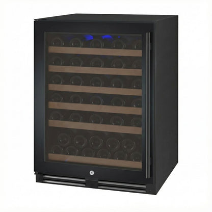 Allavino 56-Bottle Single Zone Built-In Wine Refrigerator FlexCount in Black VSWR56-1BL20