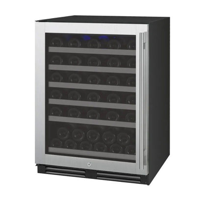 Allavino 56-Bottle Single Zone Built-In Wine Refrigerator FlexCount in Stainless Steel VSWR56-1SL20