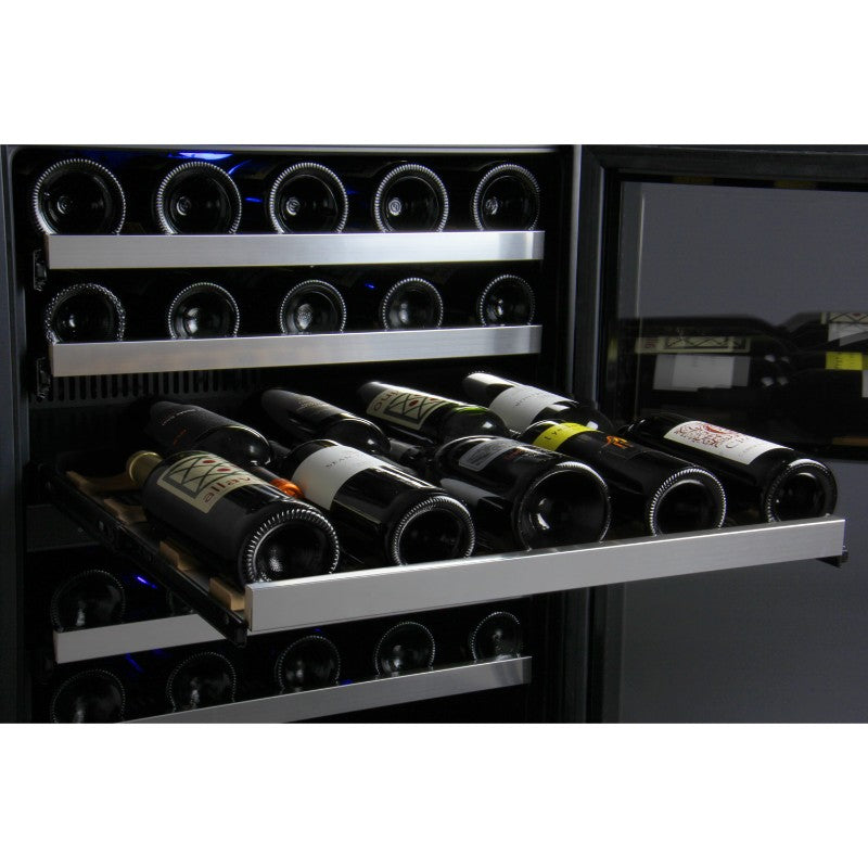 Allavino 56-Bottle Single Zone Built-In Wine Refrigerator FlexCount in Stainless Steel VSWR56-1SL20