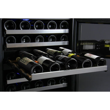 Allavino 56-Bottle Single Zone Built-In Wine Refrigerator FlexCount in Stainless Steel VSWR56-1SL20