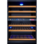 Allavino VSWR56-2BL20 56-Bottle Dual Zone Wine Refrigerator
