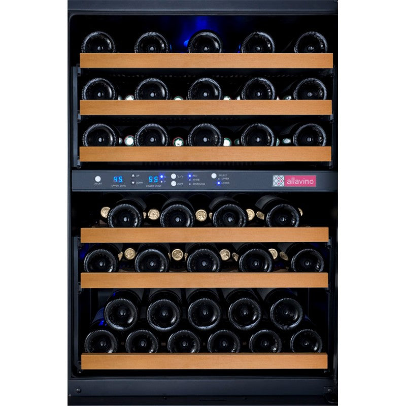 Allavino VSWR56-2BL20 56-Bottle Dual Zone Wine Refrigerator