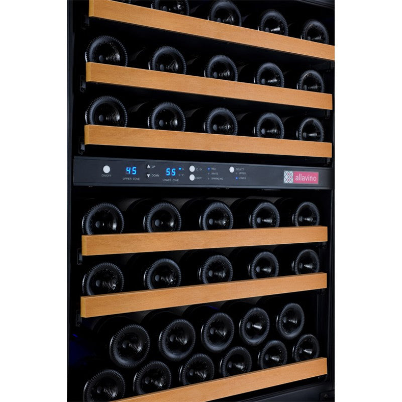 Allavino VSWR56-2BL20 56-Bottle Dual Zone Wine Refrigerator