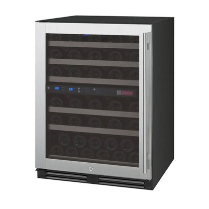 Allavino 56-Bottle Dual Zone Built-In Wine Refrigerator FlexCount in Stainless Steel VSWR56-2SL20