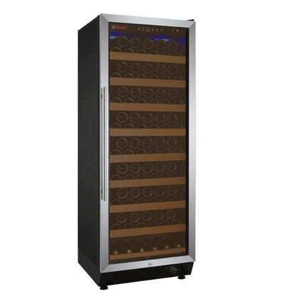Allavino Wine Refrigerator 99 Bottle Single Zone Black Door YHWR99-1SR20
