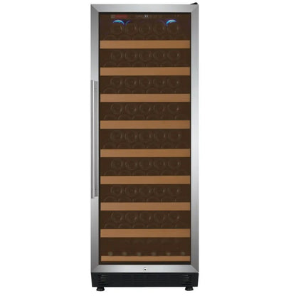 Allavino Wine Refrigerator 99 Bottle Single Zone Black Door YHWR99-1SR20