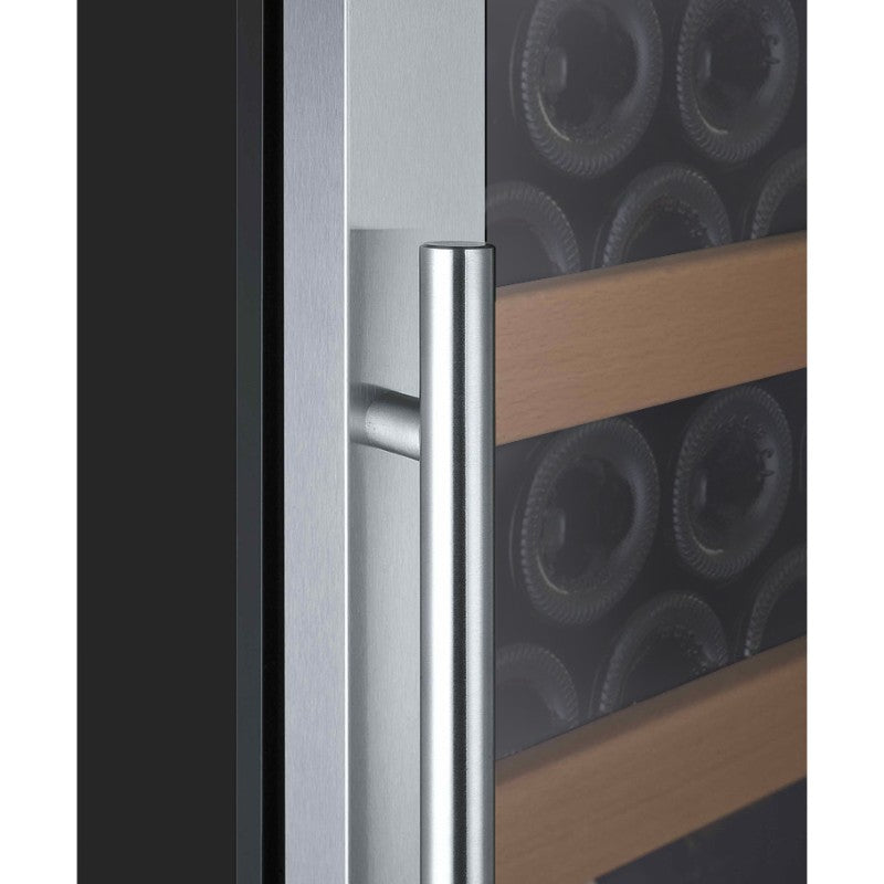 Allavino Wine Refrigerator 99 Bottle Single Zone Black Door YHWR99-1SR20