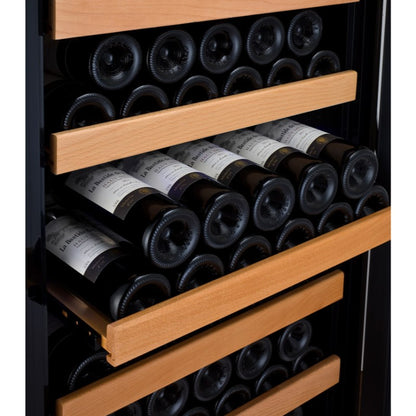 Allavino Wine Refrigerator 99 Bottle Single Zone Black Door YHWR99-1SR20
