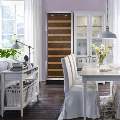 Allavino Wine Refrigerator 99 Bottle Single Zone Black Door YHWR99-1SR20