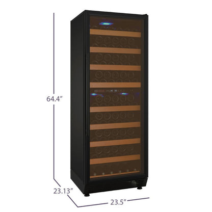 Allavino 24" Wine Refrigerator 99-Bottle Dual Zone Tru-Vino YHWR99-2BR20