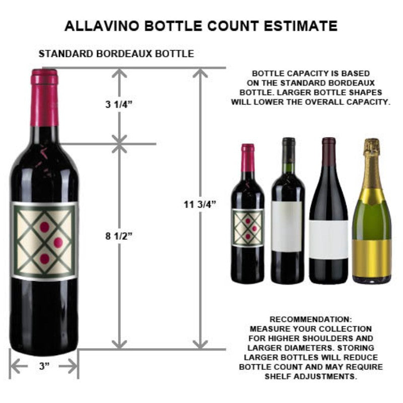 Allavino 24" Wine Refrigerator 99-Bottle Dual Zone Tru-Vino YHWR99-2SR20