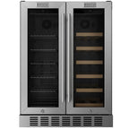 Empava EMPV-BR07D 24" Dual Zone Wine & Beverage Cooler