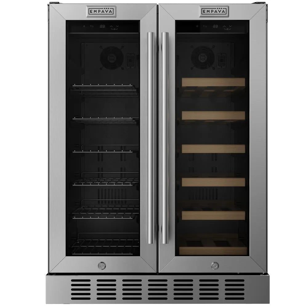 Empava EMPV-BR07D 24" Dual Zone Wine & Beverage Cooler