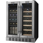 Empava EMPV-BR07D 24" Dual Zone Wine & Beverage Cooler
