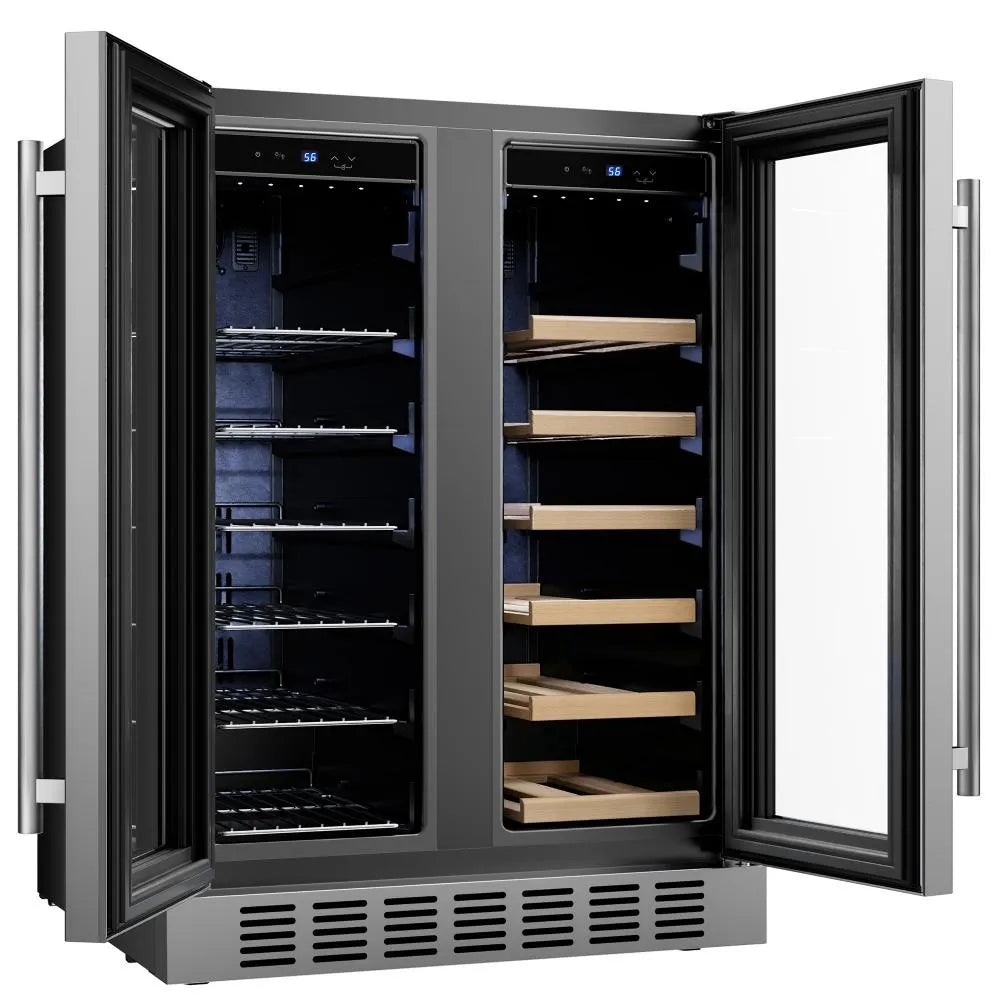Empava EMPV-BR07D 24" Dual Zone Wine & Beverage Cooler